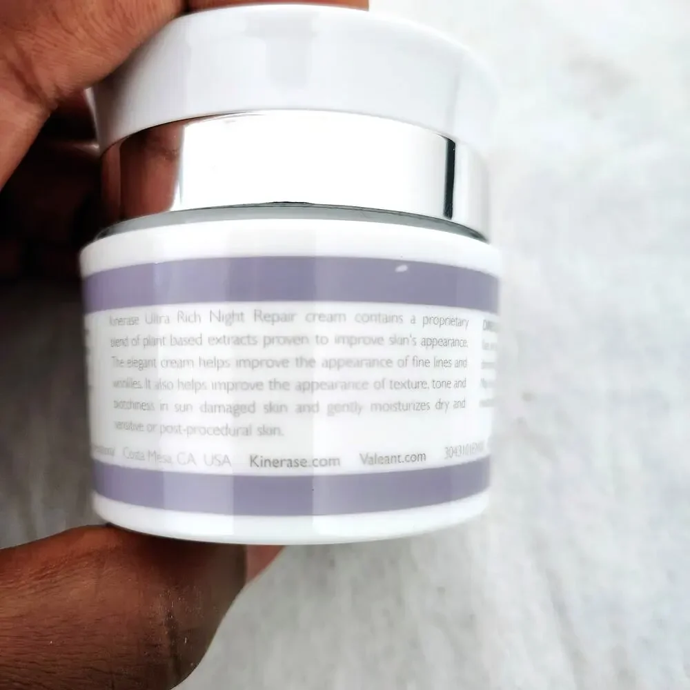 Kinerase Pro Therapy Ultra Rich Night Repair Cream 1.7oz Hypoallergenic All Skin